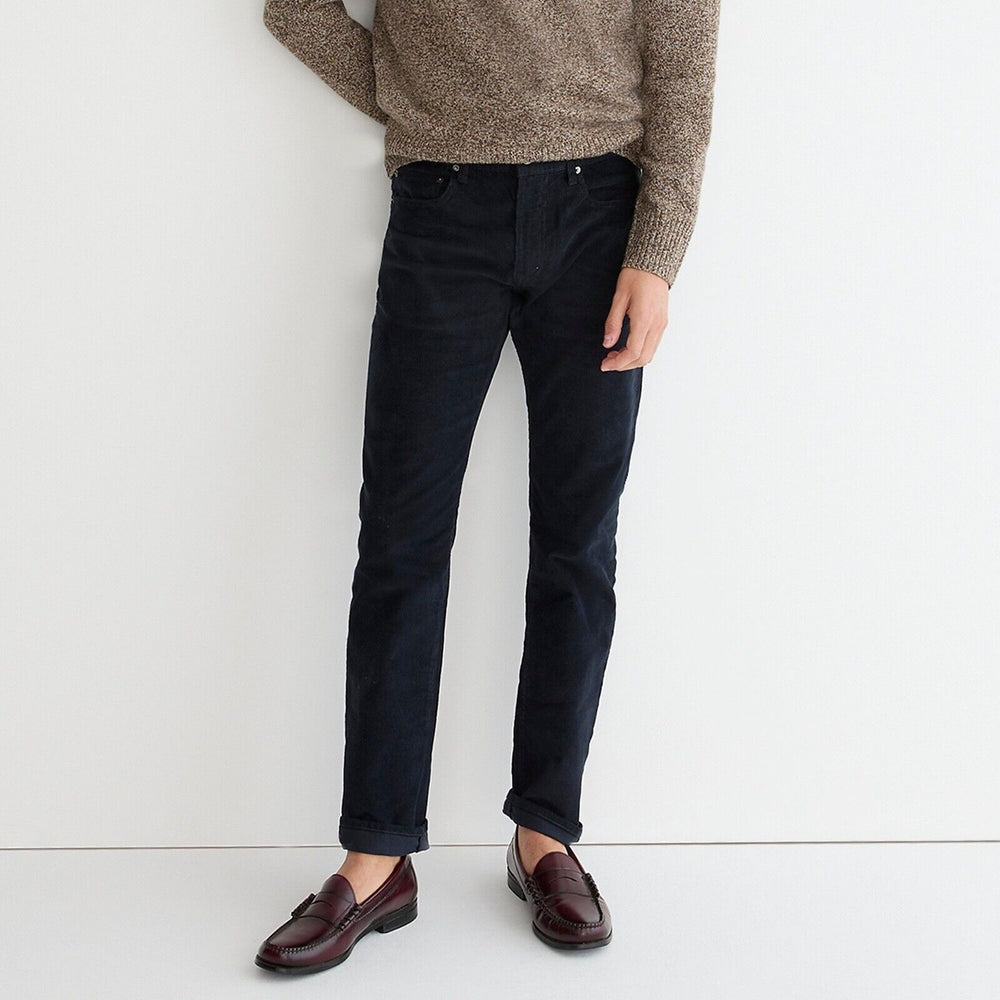 J Crew Men's 484 Slim Fit Corduroy Pants In Navy Size 30 L32