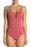 Maaji Evergreen Colorblock Strappy Cheeky Lace Up One-Piece Swimsuit $154 S