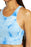 Zella Live Racerback BraIn Spray Dye Blue Size M