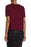 GO COUTURE Burgundy Knit Pullover Sweater Top size L $149