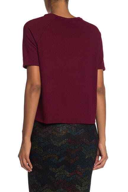 GO COUTURE Burgundy Knit Pullover Sweater Top size L $149