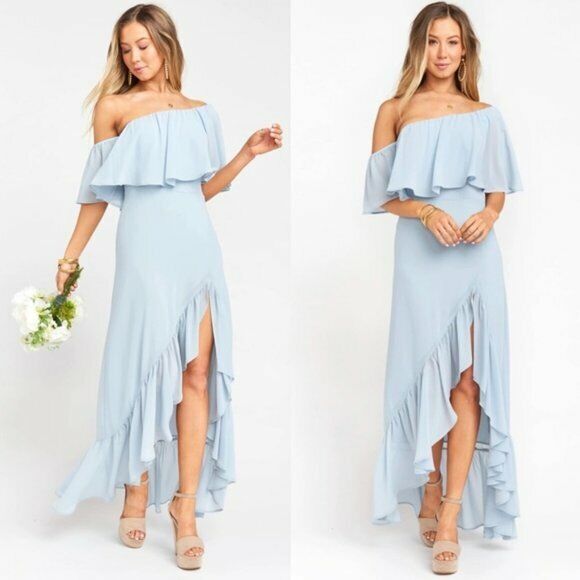 Show Me Your Mumu Tango Ruffle Maxi Dress Size XXS $216