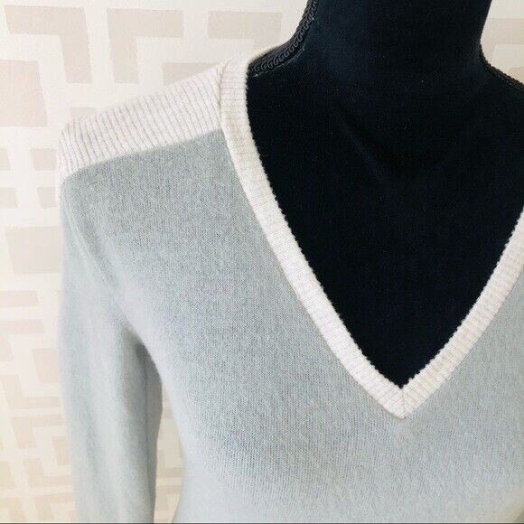 Poof New York Soft Pullover Rose Smoke Sweater Size S Light Grey