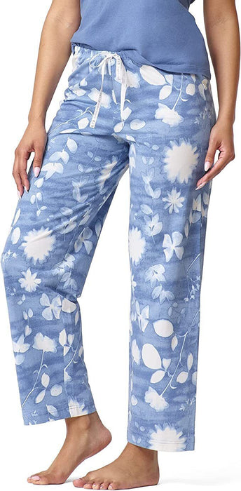 Hue Women's Printed Knit Long Pyjama Sleep Pants Size S