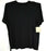 14th & Union Rayon Blend Mock Neck Tie Back T-Shirt In Black Size M