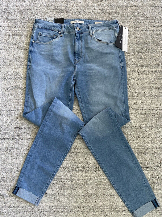 Mavi Tess High Rise Skinny Jeans In Mid Blue 90s Str Size 31/36