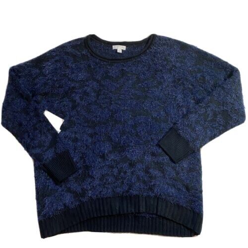 14th & Union Nordstrom Fuzzy Jacquard Knit Sweater Hi Low Size S