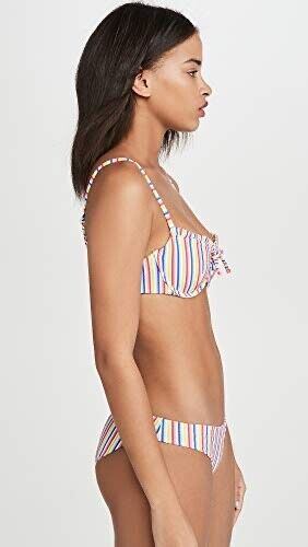 Onia Women's Madeline Bikini Top, Micro Stripe size XS