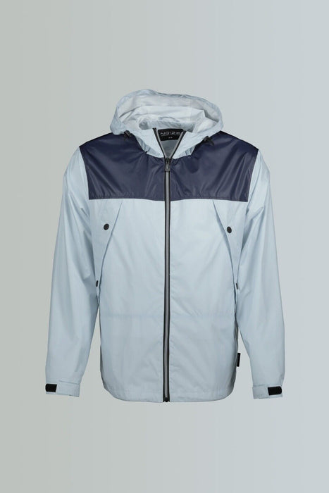Noize Men's Oden Hooded Windbreaker Zip Jacket In Ice Blue $198