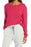 Treasure & Bond $79 XXS Pink Vivacious Oversized Crew Neck Long Sleeve Tee