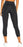 Marika women's Skinny High rise pocket capri legging  size L in black