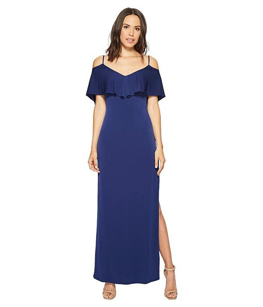 Laundry by Shelli Segal Women's Cold Shoulder Jersey Gown dress $245 size 0