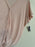 BP Small Toppink  Button Front Soft Knit Top Loose Short Sleeve V-Neck Solid S