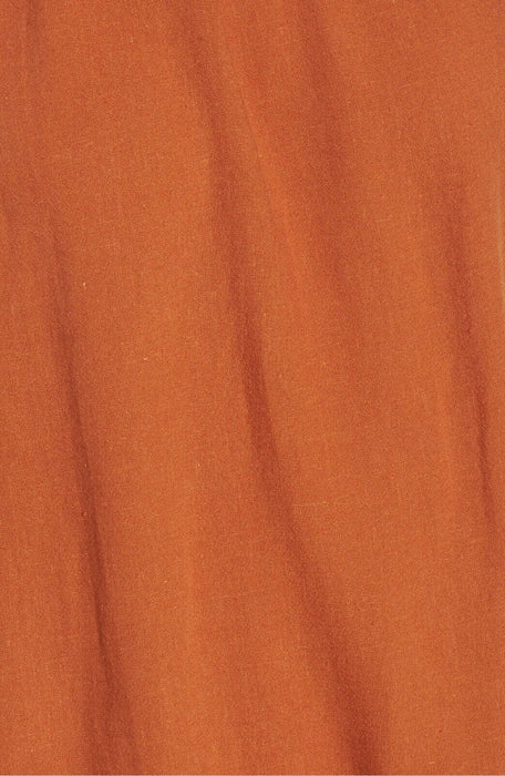 BP Nordstrom Asymmetrical Peplum Linen Blend Tank Top In Adobe Tan Size XS