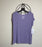 Jones New York Sport Rib T Shirt Short Sleeve Activewear Top In Purple Size S