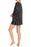 Robin Piccone  Claire Lace up Cover Up Tunic Striped Tasseled Black size M