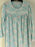 Jasmine Rose Long Floral Night Gown size XL aqua
