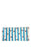 Moda At Home 100% Cotton Beach Towel Umbrella On Stripe White/Blue 35x70"