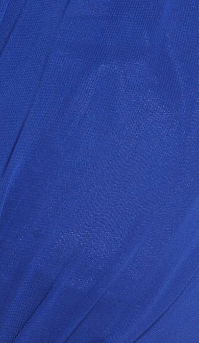 Eliza J Women's Embellished High/Low Chiffon Dress Peacock Blue Size 4 fits XS