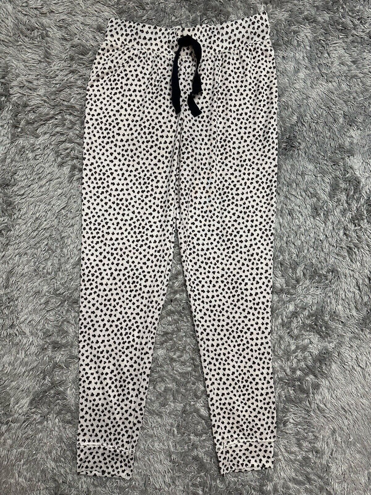 Jaclyn Intimates Leopard Polka Dot Print Elastic Waistband pants  Size Medium