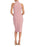 RACHEL ROY Assymetrical Halter Sheath Crepe Dress - MSRP $110 in pink