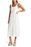 ADELYN RAE Robe longue en coton avec empiècement en dentelle Vivian pour femmes - Blanc 139 $ taille XS