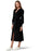 Toujours nouvelle robe ceinturée en tricot coupe et évasée Olivia en noir taille 4 NWT