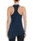 Cinq A Sept Cuerpo Tank Top Dylan Asymmetrical Blue Navy Lapis Size XS $279