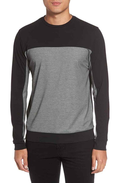 Vince Camuto Colorblock Crew Neck Fit Pima Cotton Sweater Pullover Mens L $85