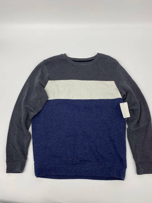 Public Opinion Nordstrom Men's Fleece Colorblock Crew Neck Sweater In Blue L/XL