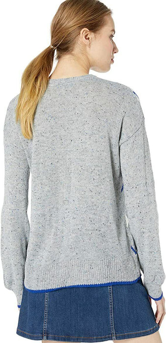 Cupcakes and Cashmere Women's Indy long sleeve Sweater in Heather Grey M $119