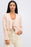 BCBGMAXAZRIA Ania Double Layer Long Sleeve Open Front Blazer Pink Size XXS $296