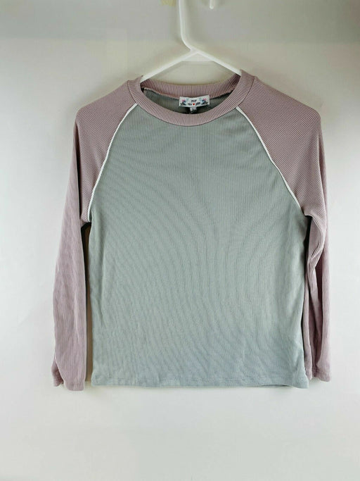 Poof New York Long Sleeve Top Grey/Lavender Size M