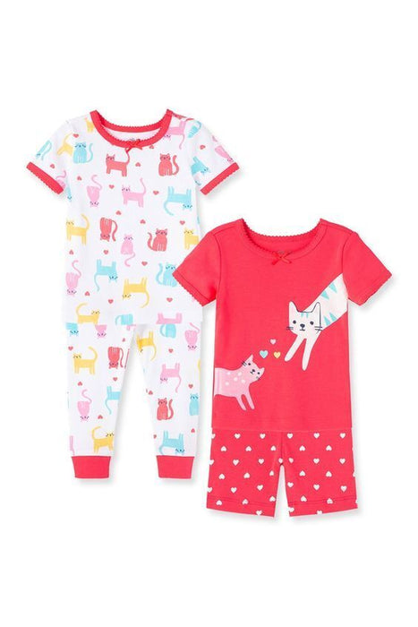 Little Me Baby Girl's Kitty 4-Piece Cotton Sleepwear Set In Multi Size 24 months