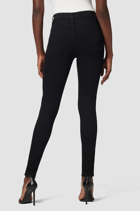Hudson Barbara High Waist Super Skinny Ankle Jeans In Black Size 25 ($195 )