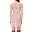 AFRM Mini Slip Dress With Lace Detail In Pastel Pink Snake Print Size L $118