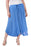 1.State Drawstring Wide Leg Pants Asymmetrical Hems In Iris Blue Plus Size 1X
