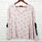 IVANKA TRUMP $143 Ruched Sleeve Printed Top Size XL in pink