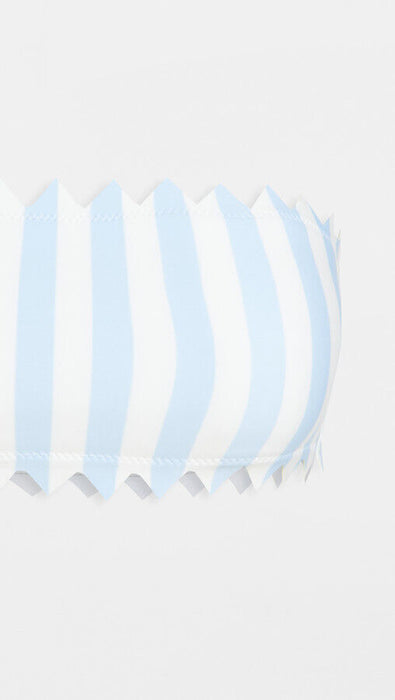 Onia Wilma Bandeau Bikini Top And Bottoms Stripe Blue Bell Size Small