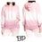 BP. Sweat-shirt à capuche surdimensionné pour femmes en rose Dip Dye taille XS