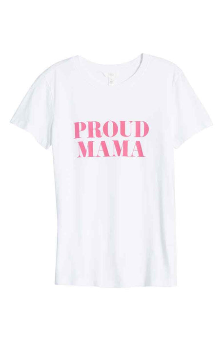 1901 women's Proud Mama Graphic short sleeve Tee size XL in white