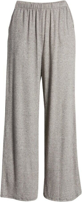 All In Favor Women's Wide Leg Lounge Pants Size XS In Grey Ivory