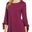 Halogen Ponte Tunique Top Tie Sleeve XS Business Shirt NWT IN violet Maron 69 $