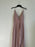 JENNY YOO Farrah Ruffle Skirt Chiffon Gown In Whipped Apricot size 6