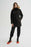 Noize Women's Hannah Faux Fur Trim Hooded Parka Coat Black Size XS $270