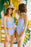 Splendid Atmos Belted One-Piece Swimsuit In Lavender Size M $110