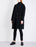 The Kooples $900 Women's Long Sleeve Studded Wool Coat In Black Size 34