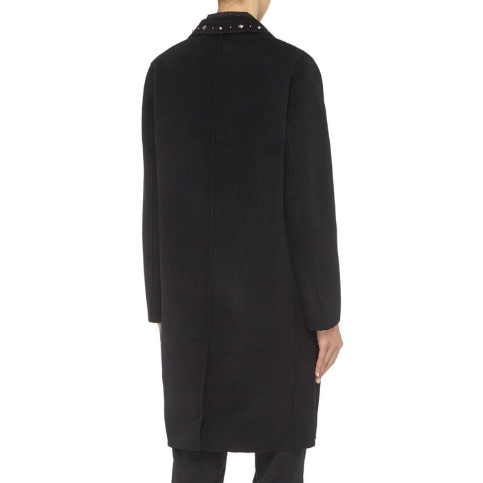 The Kooples Women's Long Sleeve Studded Wool Coat In Black Size 36 $900