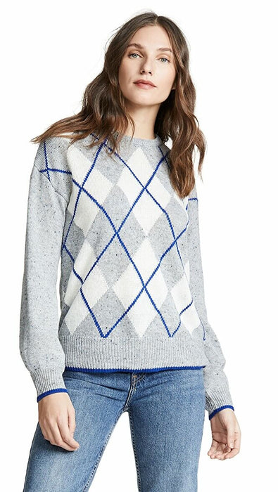 Cupcakes and Cashmere Women's Indy long sleeve Sweater in Heather Grey M $119