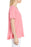 Caslon Ruffle Hem Cotten Tee In Pink Lemonade Size M